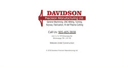 Desktop Screenshot of davidsonprecision.com